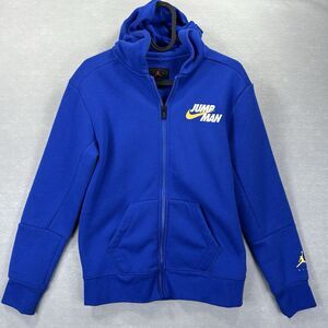 Nike‎ Jordan Jumpman Boy's Full-Zip Fleece Hoodie 95A676-B5K, Racer Blue, Size L